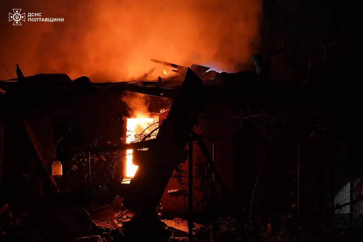 У Полтаві врятували 2 людей після атаки дронів