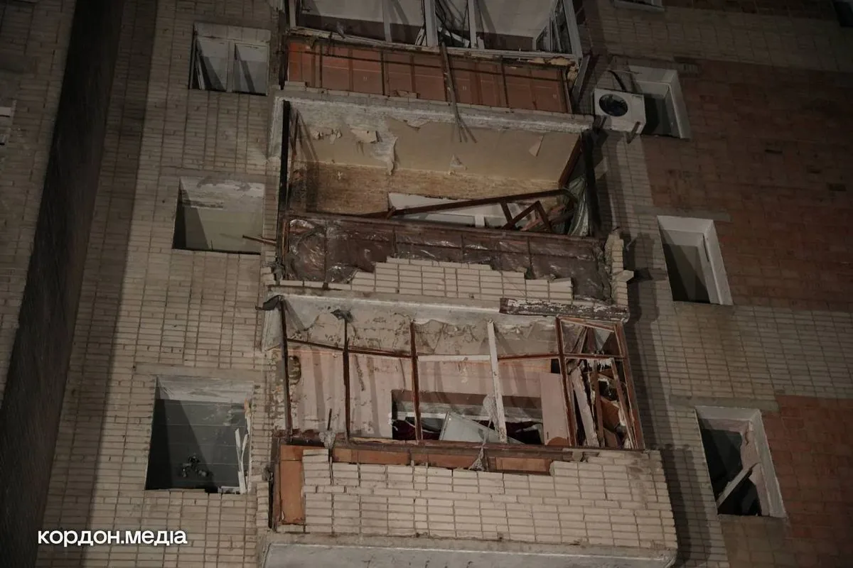 In Sumy, a “shahed” hit a nine-story building, five people were injured