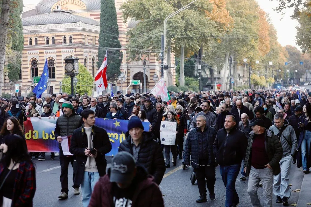 Оппозиция Грузии провела масштабную акцию протеста в Тбилиси: требовали новые выборы