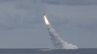 Russian troops launch Kalibr from the Black Sea