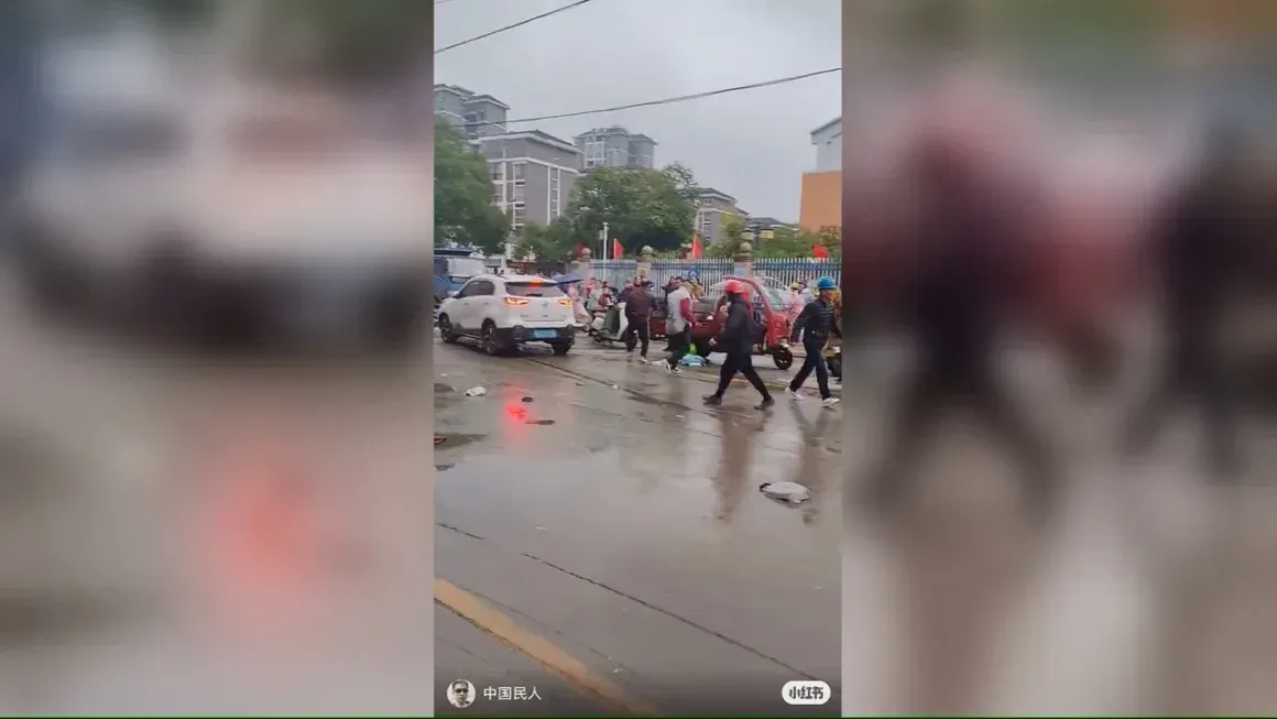 Car crashes into crowd near school in China: students injured