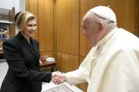 Zelenska meets with the Pope: they talked about the release of prisoners and the return of deported children