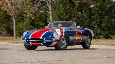 The legendary Jaguar E-Type from the Austin Powers movies is up for auction