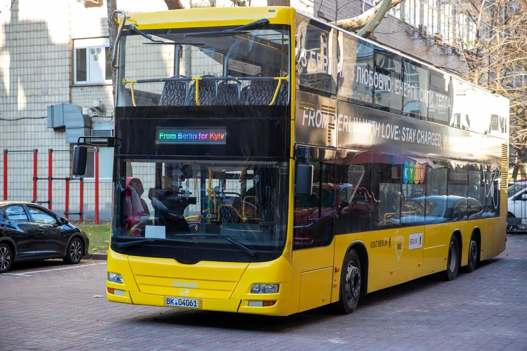 A double-decker bus from Germany will go to Kiev