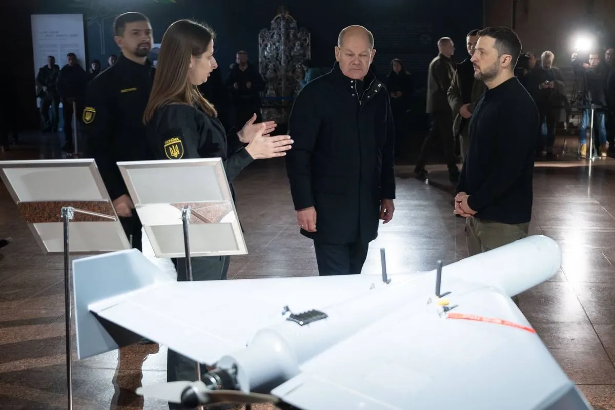 Zelensky showed Scholz the latest drones made in cooperation with Germany