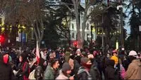 In Tbilisi, security forces disperse protesters with water cannons and gas