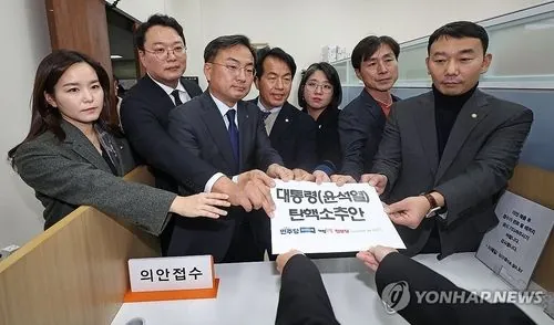 Six opposition parties in South Korea have filed a bill to impeach the president