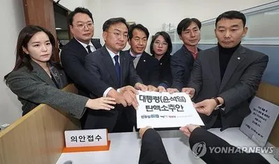 Six opposition parties in South Korea have filed a bill to impeach the president