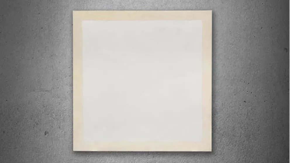 An empty canvas is sold at auction in Germany for 1.5 million euros