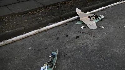 Night attack of the Russian Federation on Kiev: in one of the districts of the capital, UAV wreckage was found on the road