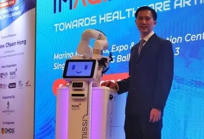 Missi robot nurses will start working with patients at the National Hospital in Singapore