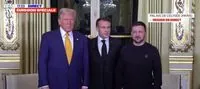 Зеленский, Макрон и Трамп начали встречу в Елисейском дворце