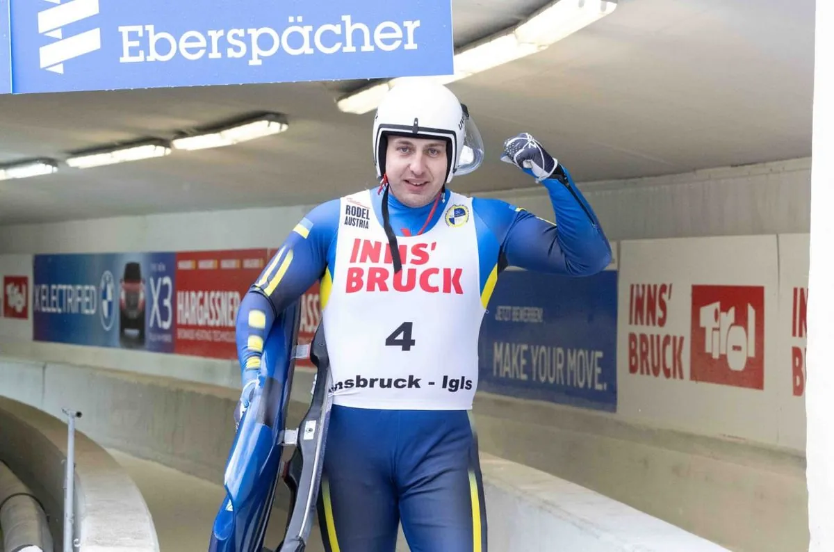 Andriy Mandzi won the first medal of Ukraine in the luge season