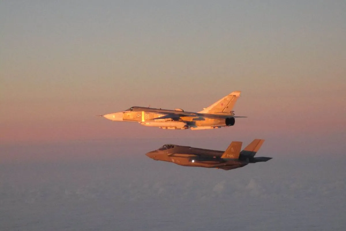 Dutch F-35 fighter jets intercepted three Russian planes over the Baltic Sea