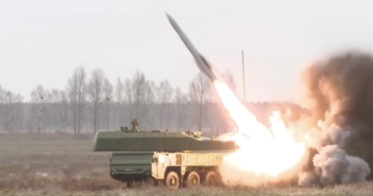 Belarus tests a new missile near the border with Ukraine