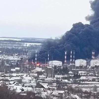 “Successful strike": SOF show footage after strike on oil depot in suburb of Oryol in Russia