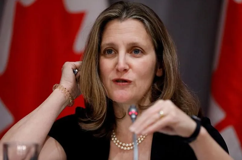 Freeland resigns as Canada's finance minister