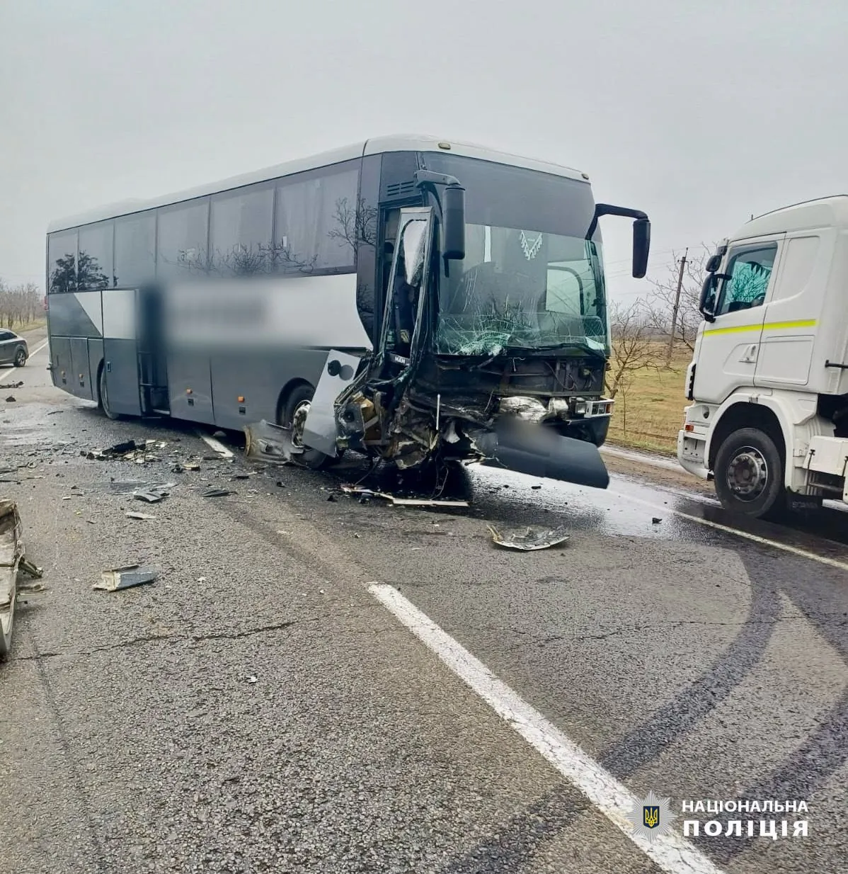 Тройное ДТП с автобусом произошло на трассе Одесса-Рени, есть пострадавшие