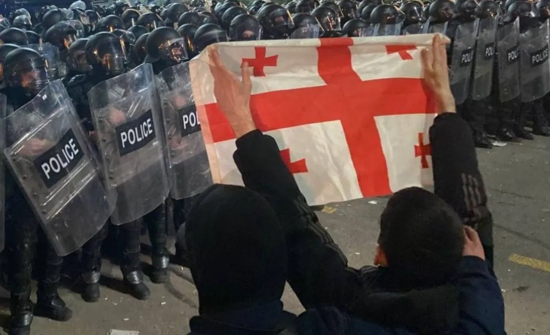 Police detain activists near Georgian parliament