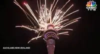 Fireworks in the sky: New Zealand was one of the first to welcome the New Year