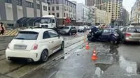 An accident in Kyiv “paralyzed” traffic on Hlybochytska: what is known