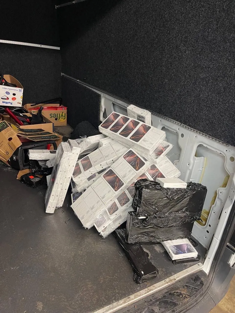 Batch of smuggled iPhones worth $500,000 stopped by customs officers at the border