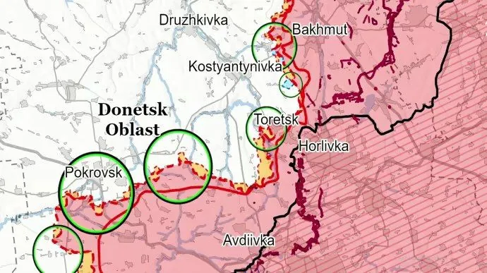 Аналитики ISW предположили, как войска рф могут использовать продвижение в Торецке