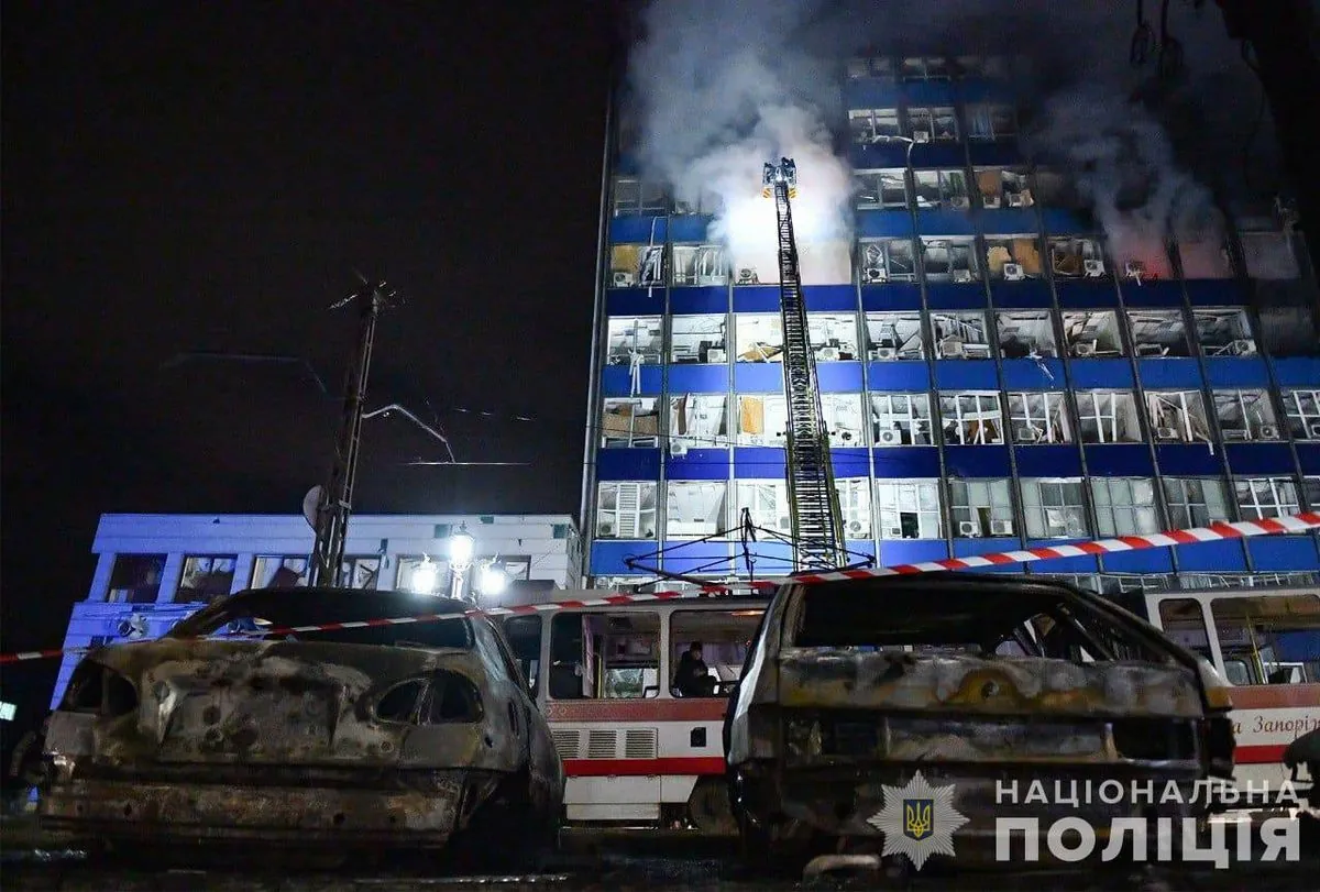 Зеленський про удар по Запоріжжю: треба примушувати росію до миру