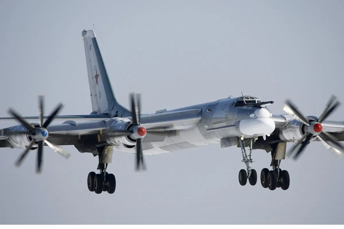 the Russian Federation raised Tu-95 bombers from the airfield into the sky 