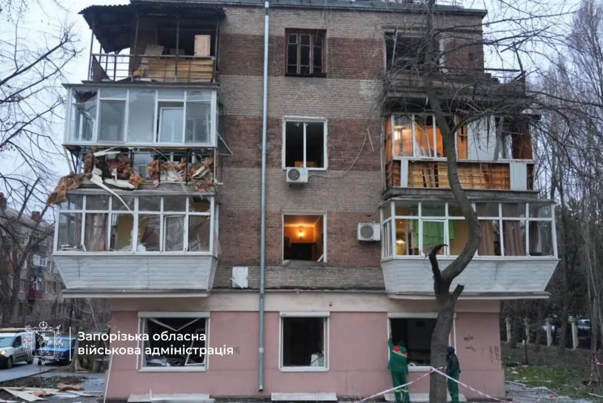 In Zaporizhzhia, the number of people injured in the morning shelling has increased to 12: one man is missing