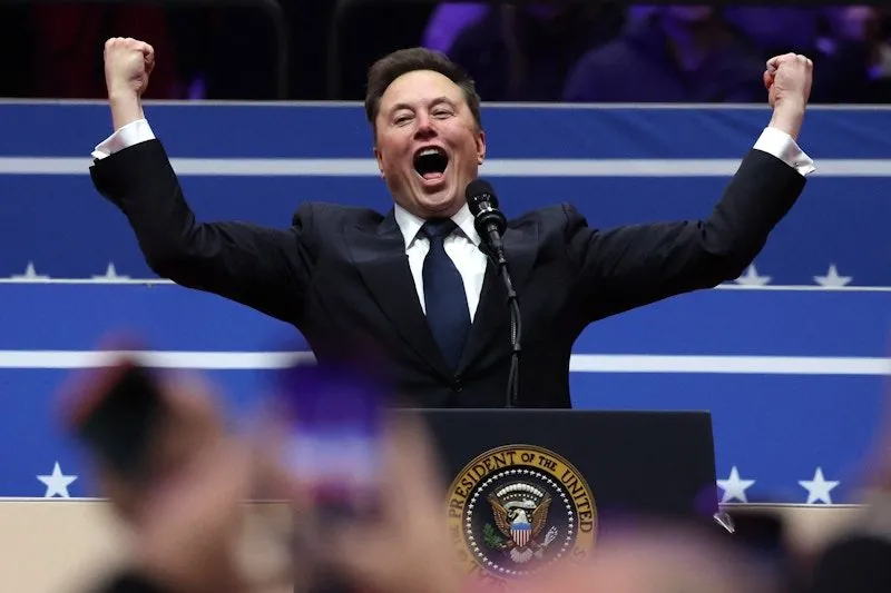 Musk promised to “work his ass off” at Trump's inaugural party Musk promised to “work his ass off” at Trump's inaugural party