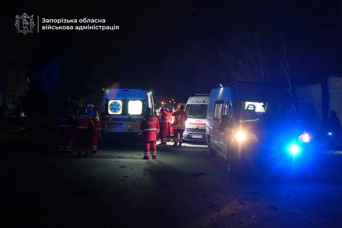 W wyniku rosyjskiego ostrzału rakietowego na Zaporożu jedna osoba zginęła