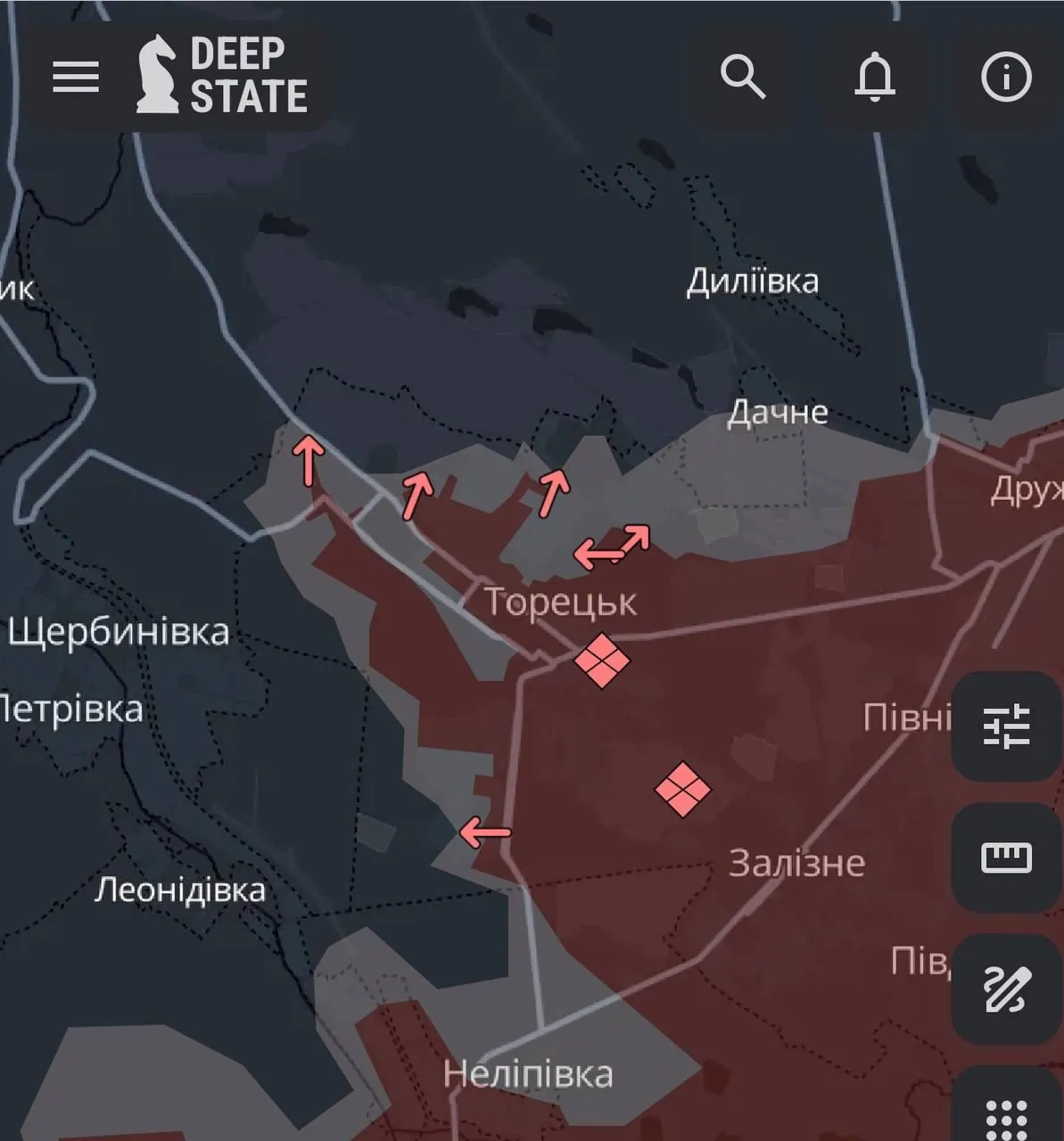 Ворог просунувся вперед: DeepState оновив мапу бойових дій Ворог просунувся вперед: DeepState оновив мапу бойових дій