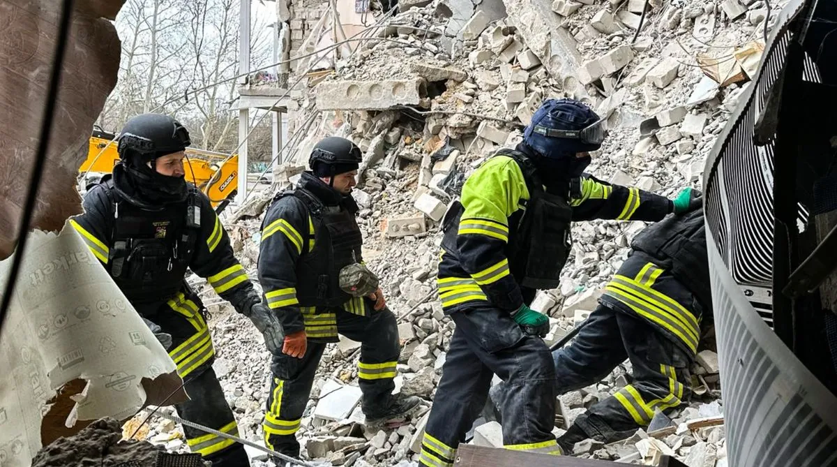 Last of those missing after Russian attack found under rubble of high-rise in Kherson