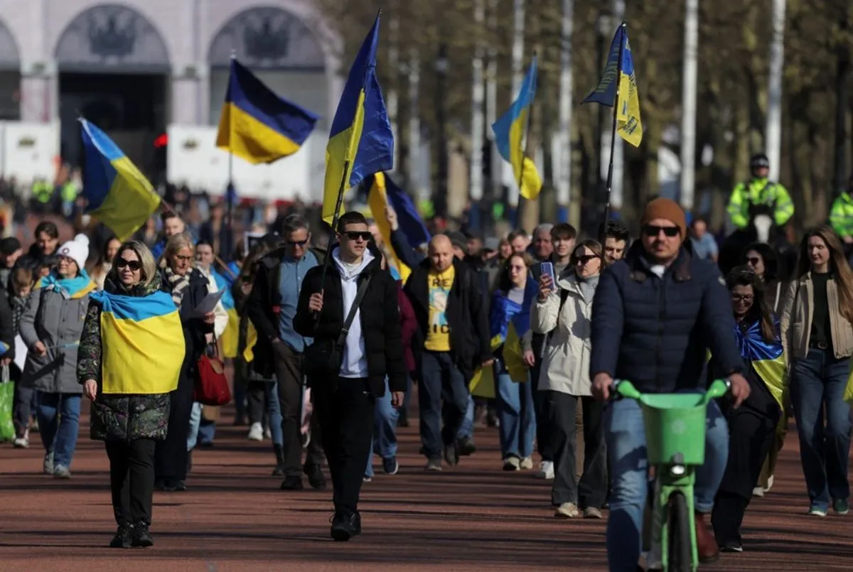 "путін прийде за вами": сотні протестувальників вийшли на мітинг у Лондоні "путін прийде за вами": сотні протестувальників вийшли на мітинг у Лондоні