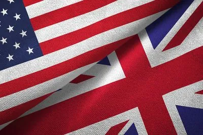 a close up of a flag and a union jack flag