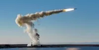 The Air Forces are recording the launch of cruise missiles "Kalibr" from the Black Sea