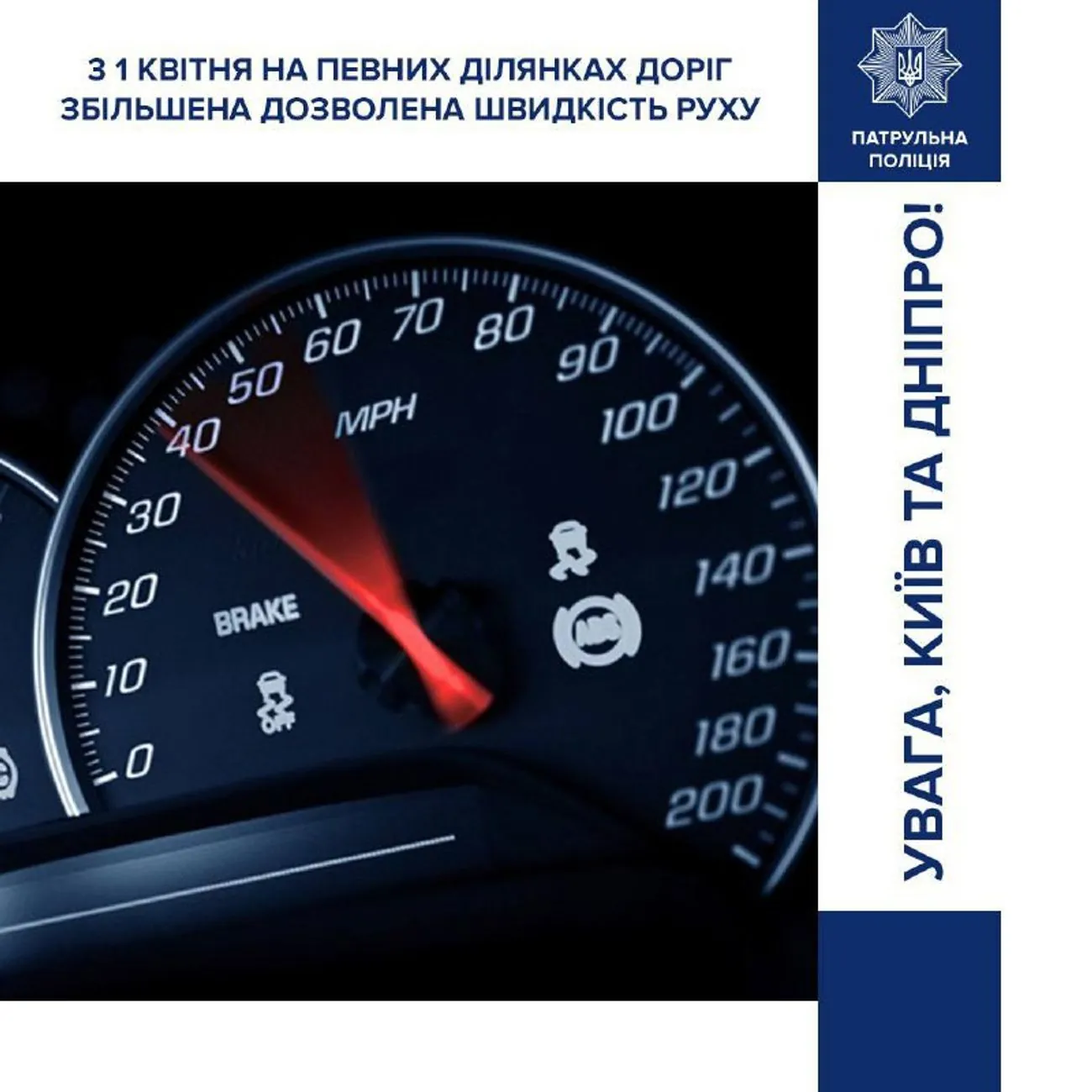 У Києві та Дніпрі з 1 квітня на деяких ділянках доріг можна буде їхати зі швидкістю 70-80 км/год: де саме У Києві та Дніпрі з 1 квітня на деяких ділянках доріг можна буде їхати зі швидкістю 70-80 км/год: де саме