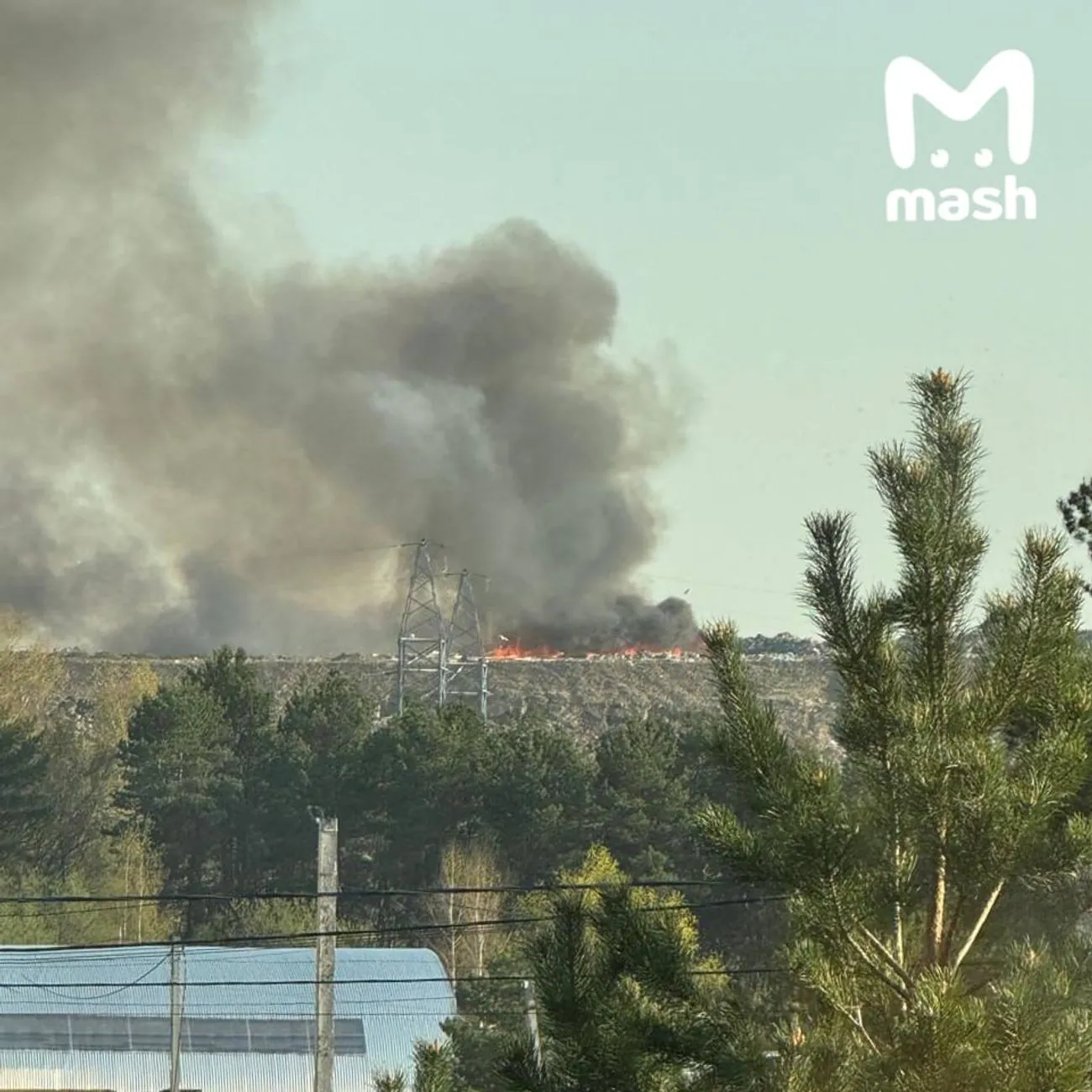 The largest municipal waste landfill in the region is burning near Moscow - Media The largest municipal waste landfill in the region is burning near Moscow - Media