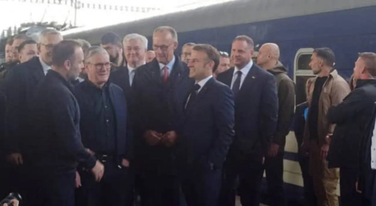 Макрон, Туск, Стармер і Мерц прибули до Києва на зустріч "коаліції охочих"