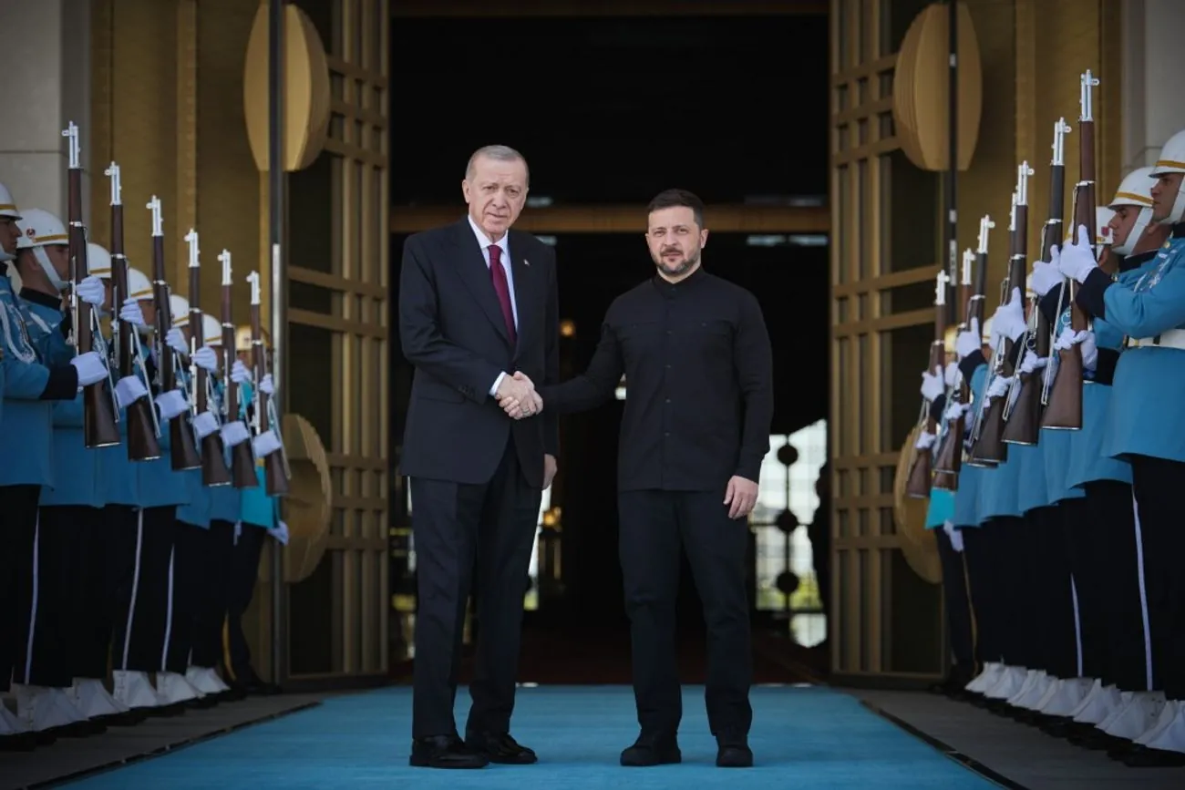 Zelenskyy and Erdoğan discussed further security guarantees, including those regarding civilian navigation in the Black Sea.
Zelenskyy and Erdoğan discussed further security guarantees, including those regarding civilian navigation in the Black Sea.