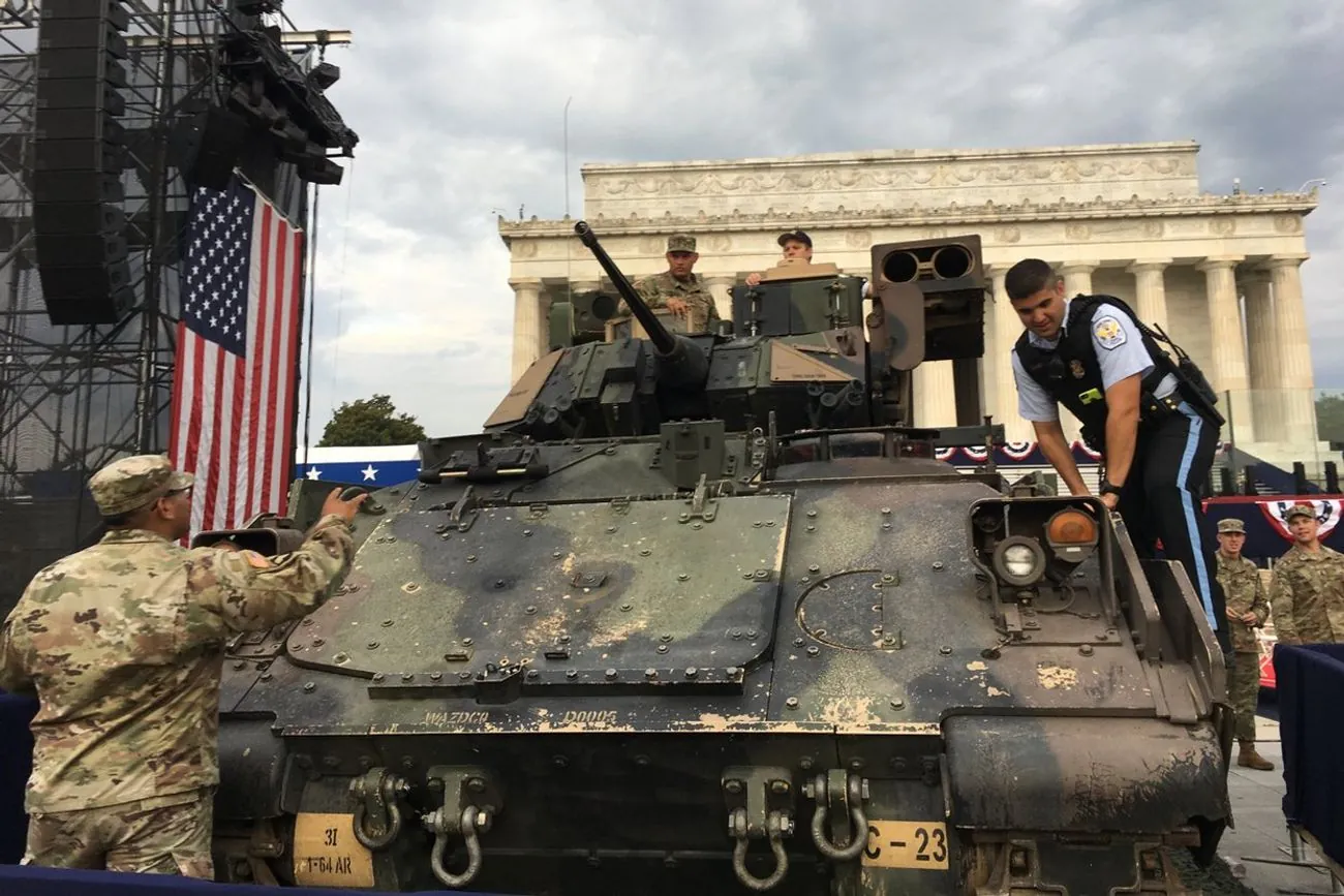 Bombers, tanks and howitzers: the US is preparing for a military parade for Trump's birthday Bombers, tanks and howitzers: the US is preparing for a military parade for Trump's birthday