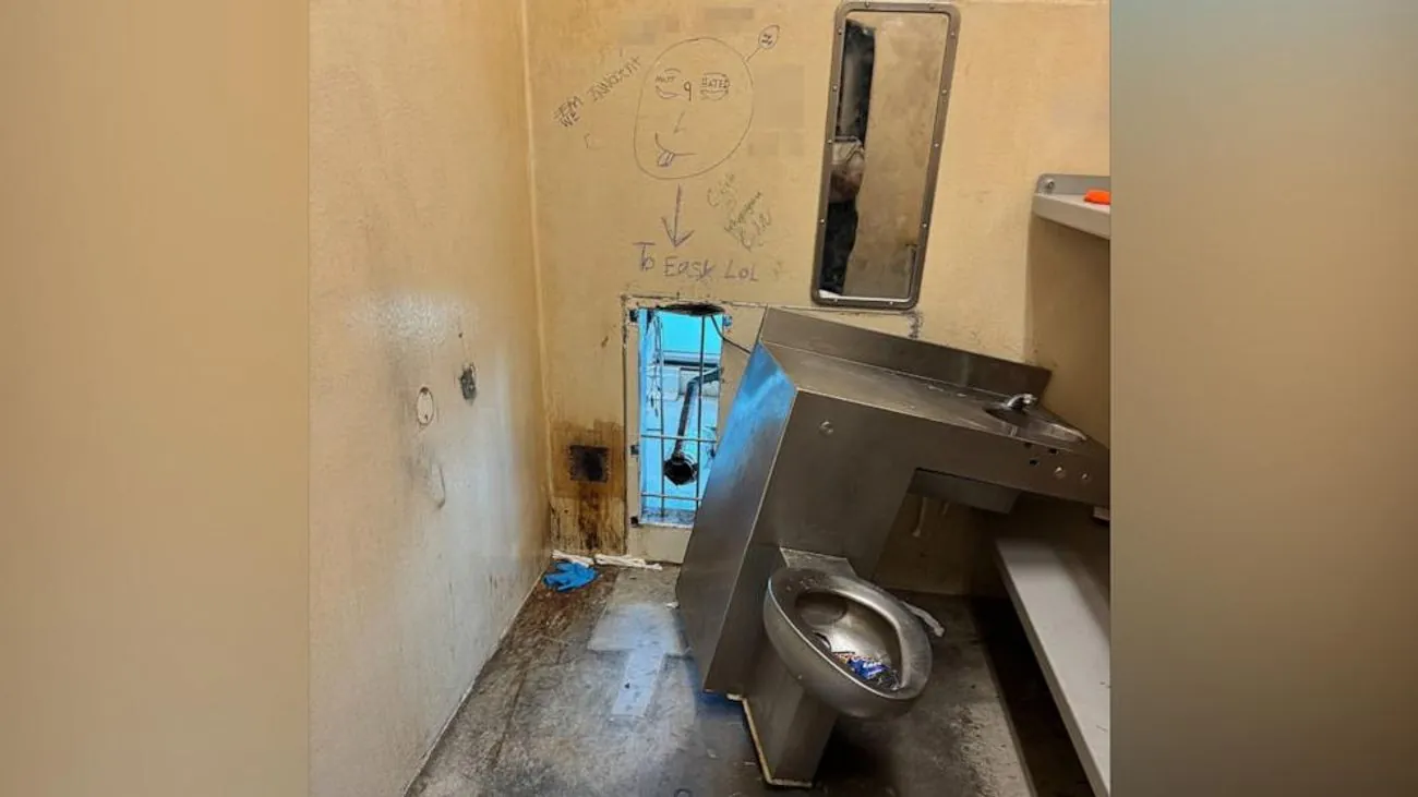 10 prisoners escaped from an American prison by breaking through a wall 10 prisoners escaped from an American prison by breaking through a wall
