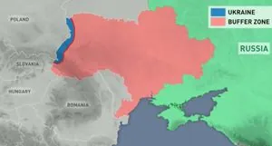 Medvedev published a map with a threat that almost all of Ukraine could become a "buffer zone"
