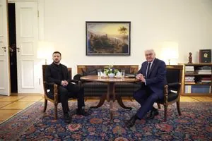 Встреча в Берлине: Зеленский поблагодарил Штайнмайера за передачу систем ПВО и его патронат над Черниговской областью