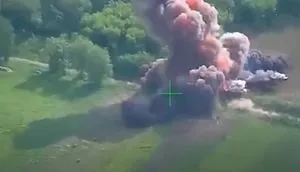 A fighter from "Birds of Magyar" destroyed a Russian "Grad" system with 40 rockets of ammunition with one drone: an impressive video