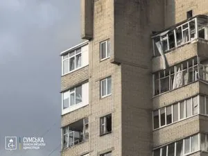 The enemy attacked Sumy: a Lancet drone damaged an enterprise and residences