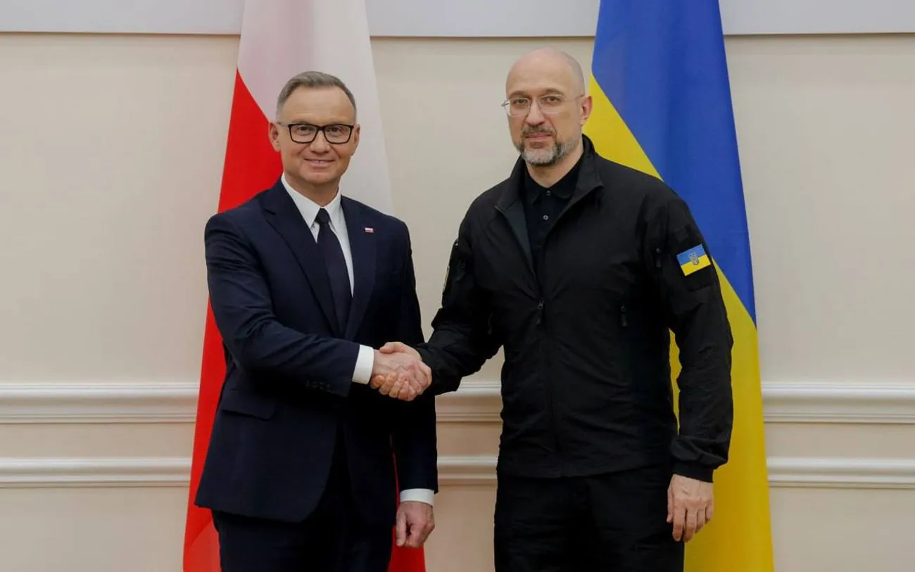Шмыгаль обсудил с Дудой оборонную поддержку Украины и 18-й пакет санкций