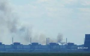 Smoke spotted near the temporarily occupied Zaporizhzhia NPP: what is known