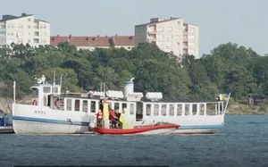 В Швеции судно село на мель: 87 человек эвакуированы